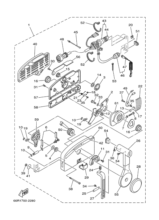 Дистанционное управление в сборе