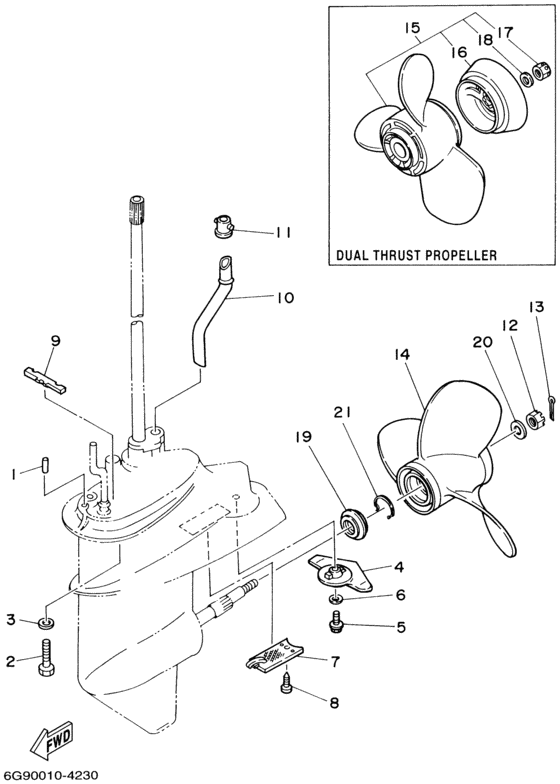 Lower casing привод