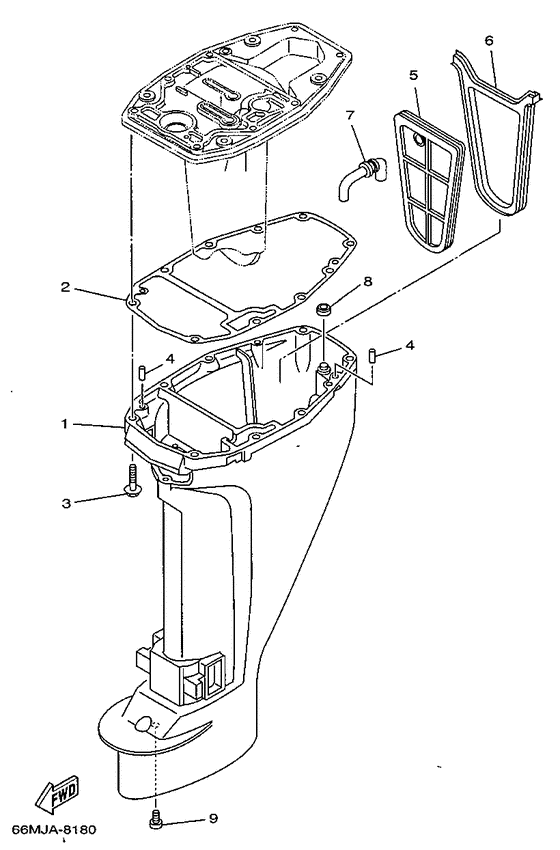 Upper casing