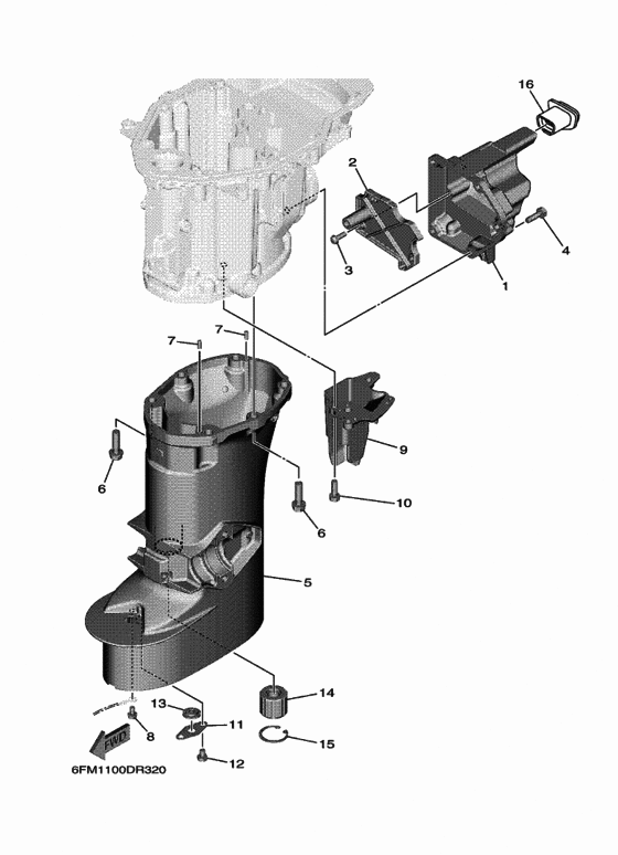 Upper casing