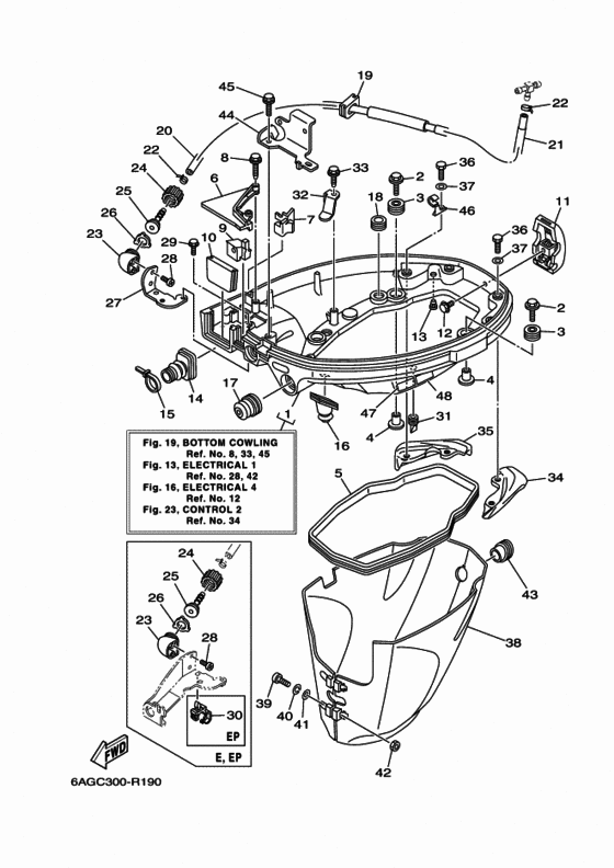 Bottom cowling