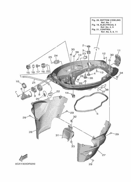 Bottom cowling