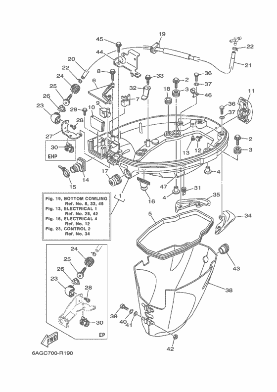 Bottom cowling