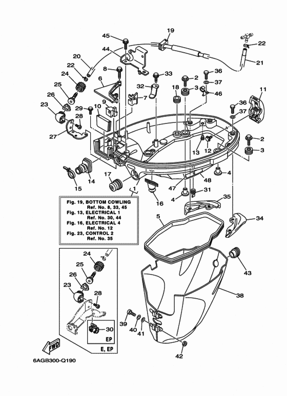 Bottom cowling