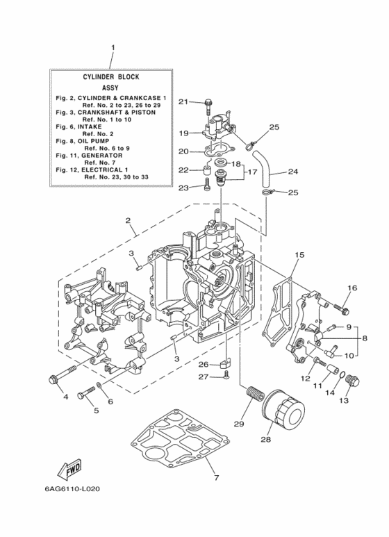 Цилиндр и картер 1