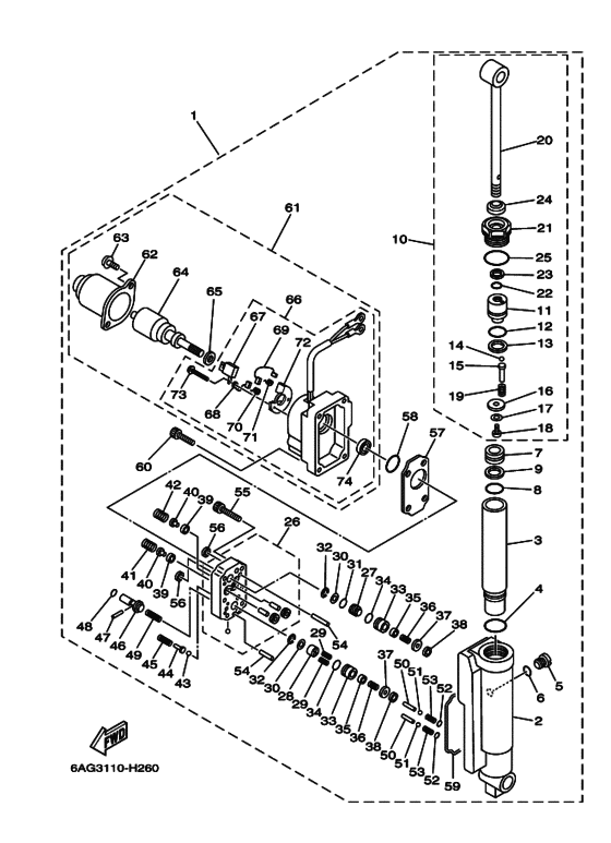 Подъёмник в сборе