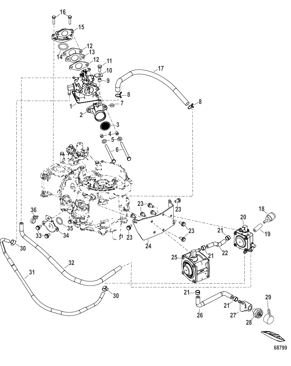 Mixer and Intake Assembly
