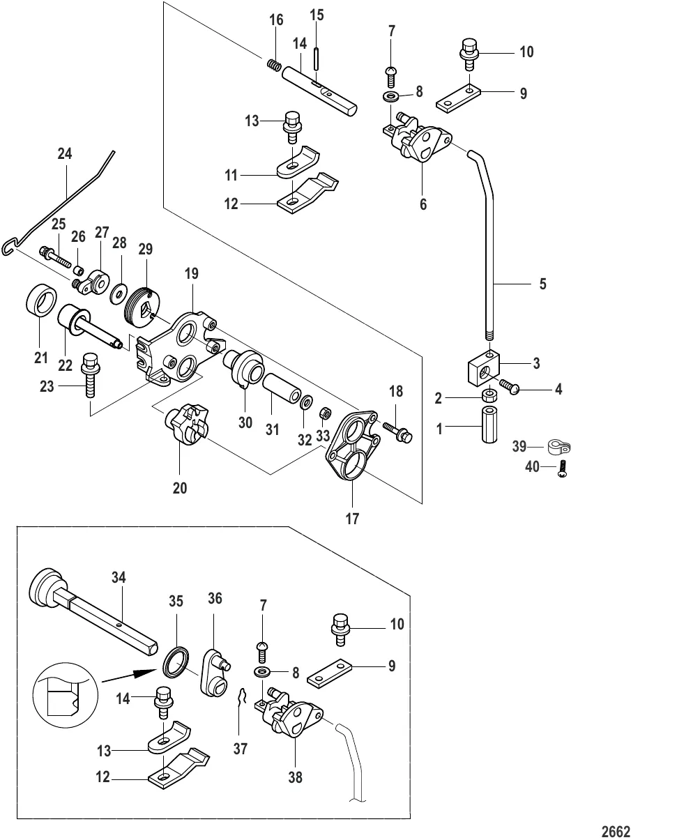 Компоненты механизма переключения передач