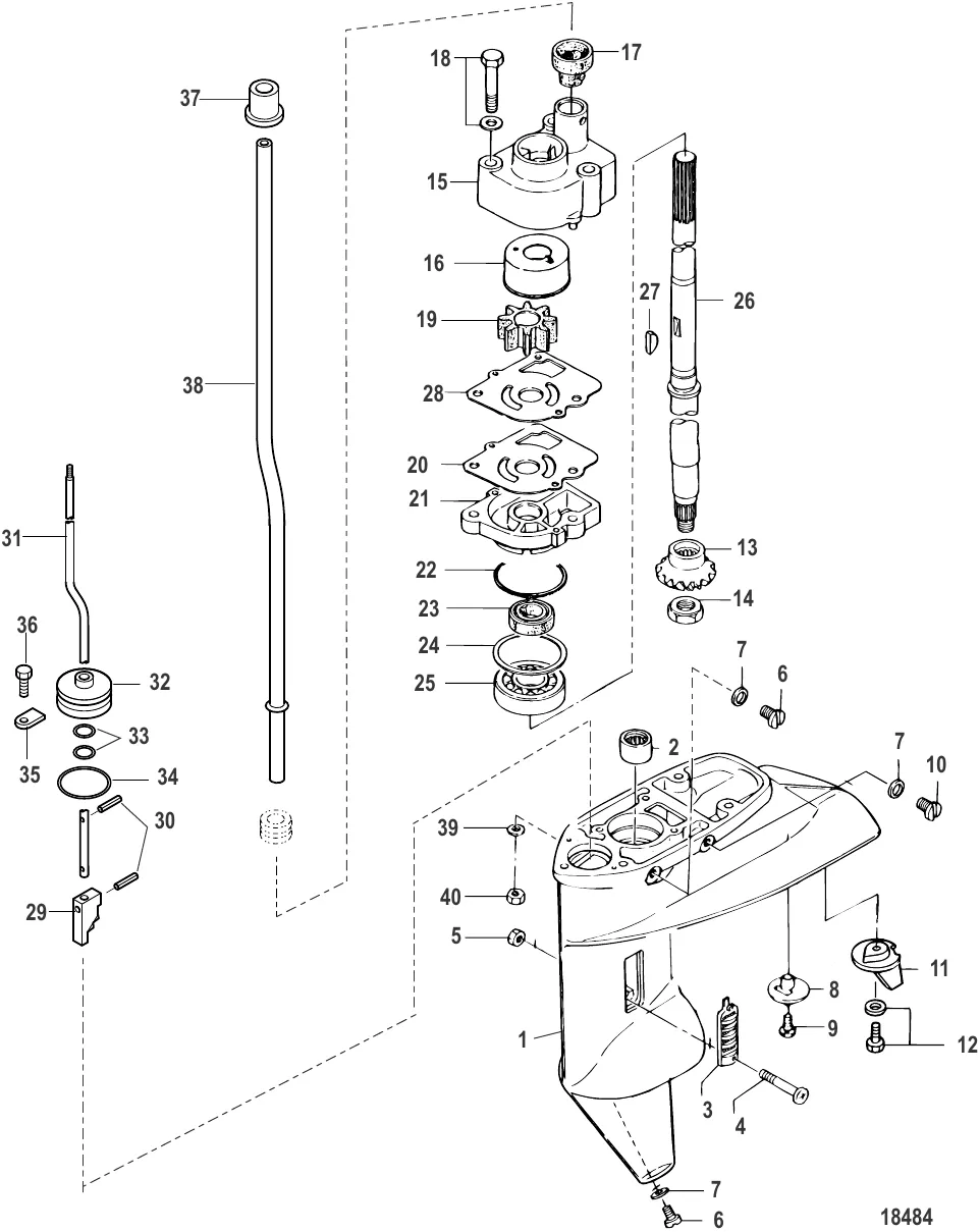 Картер редуктора Ведущий вал – Command Thrust