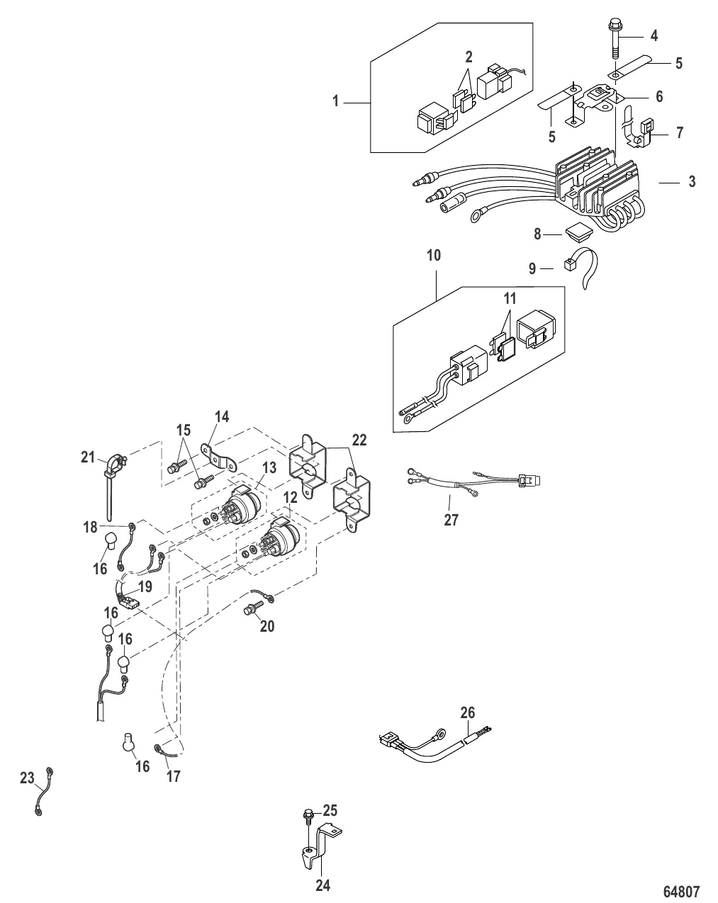 Электрические компоненты Выпрямитель – 0R721384 и выше