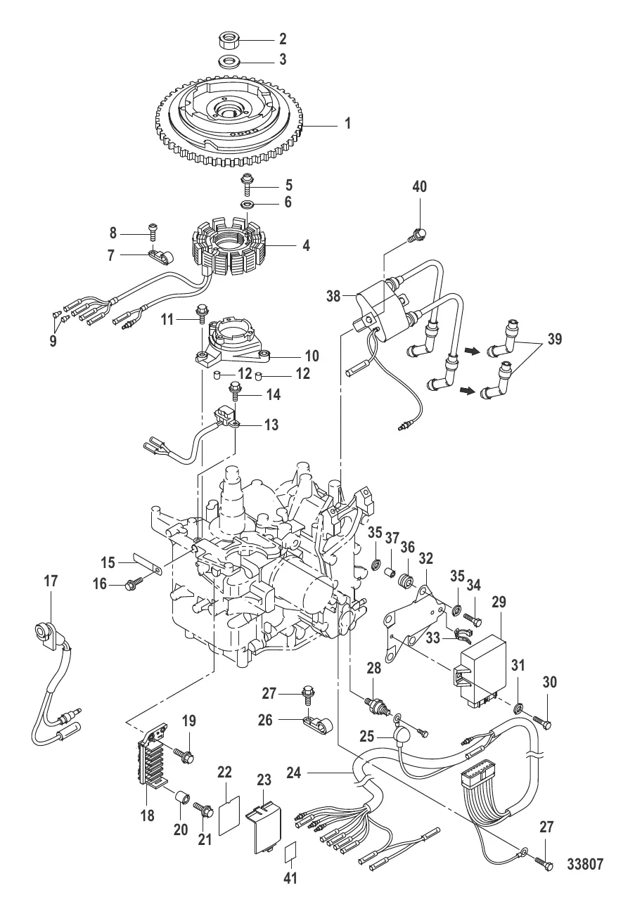 Маховик/катушка зажигания