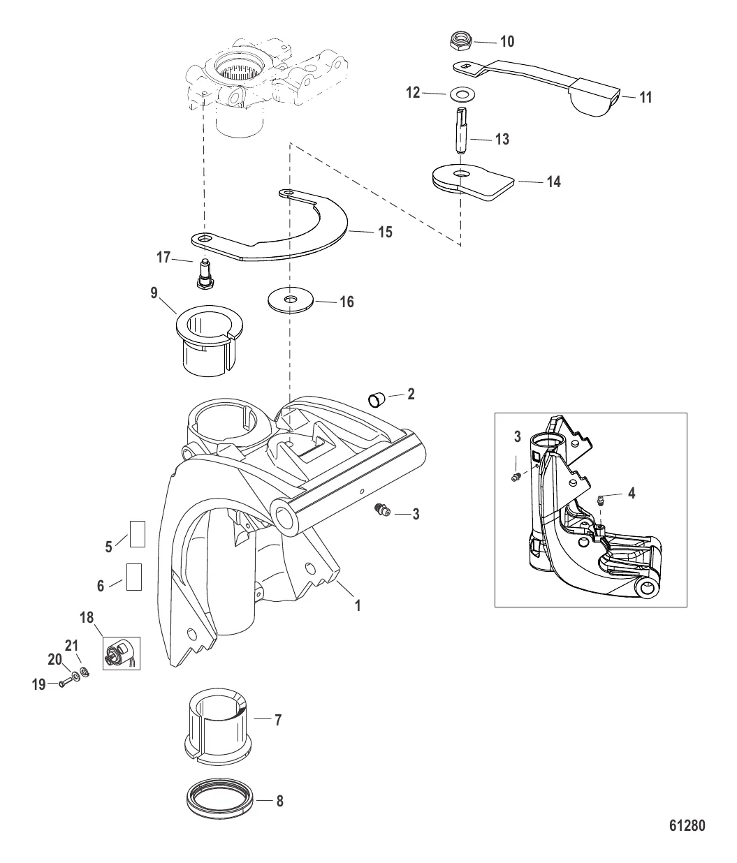 Шарнирный кронштейн