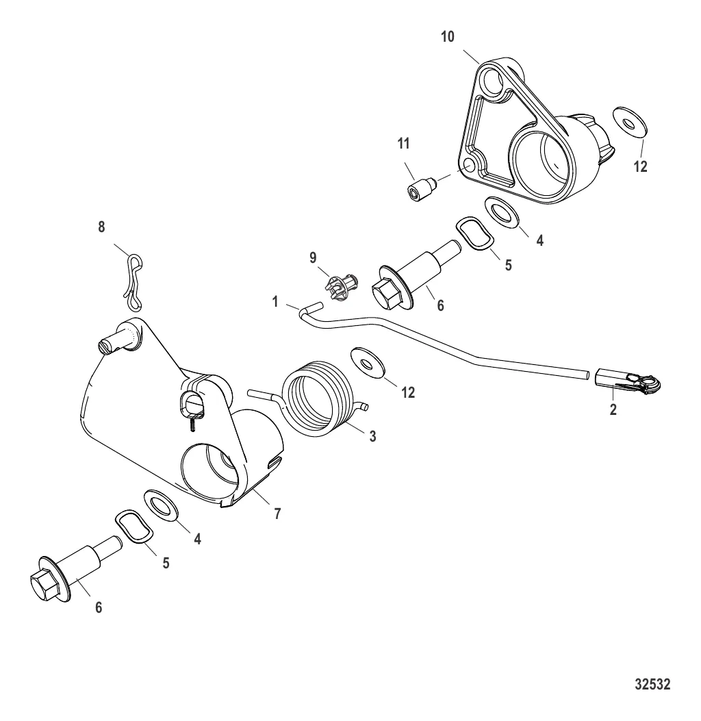 Тяга газа Big Tiller