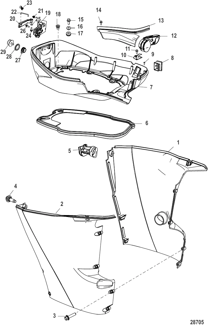 Нижний кожух