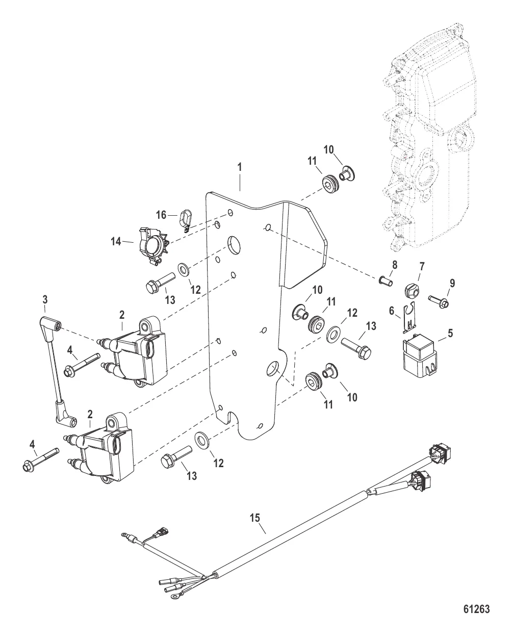 Установка катушки зажигания