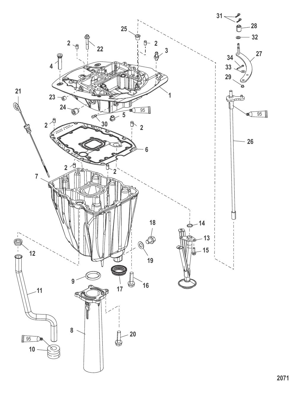 Пластина выхлопа