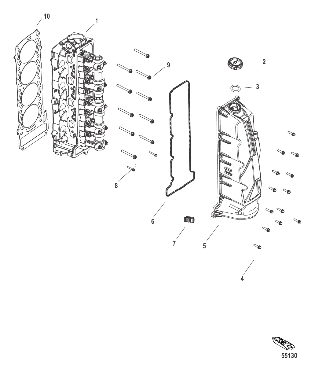 Головка цилиндра и крышка распределительного вала