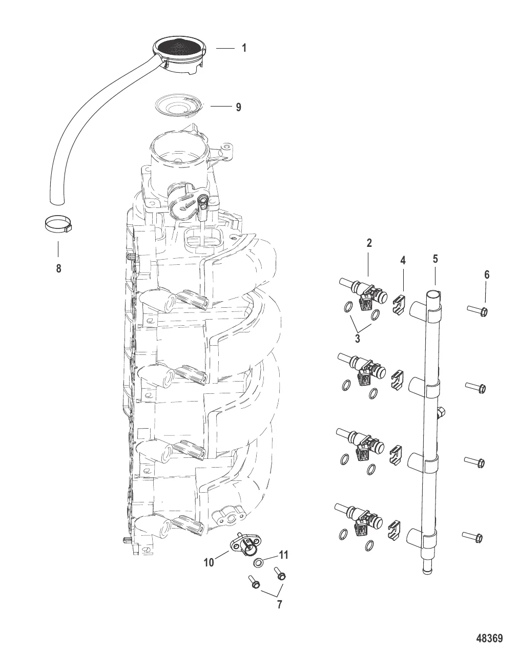 Встроенный блок воздуха/топлива