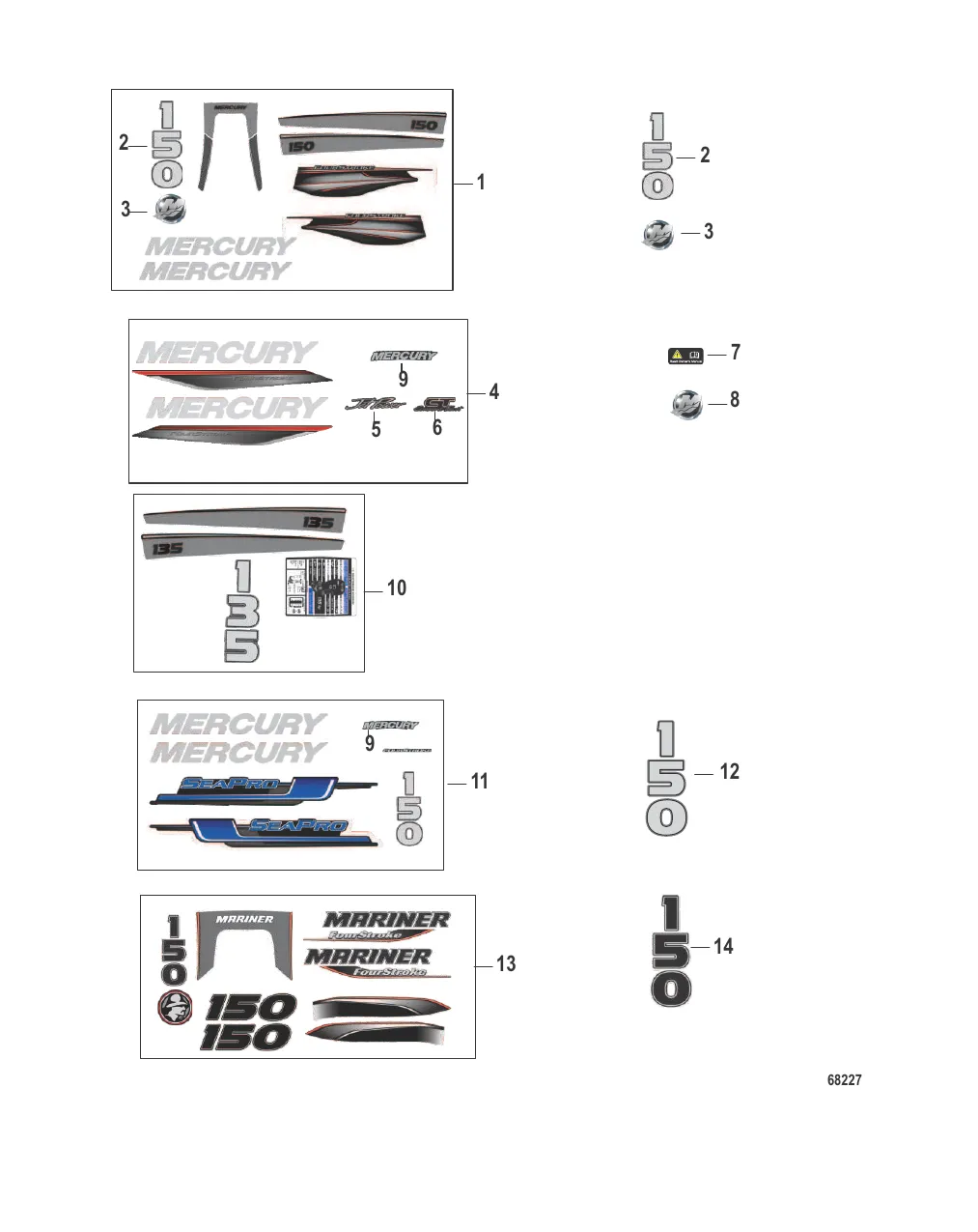 Наклейки Верхний кожух