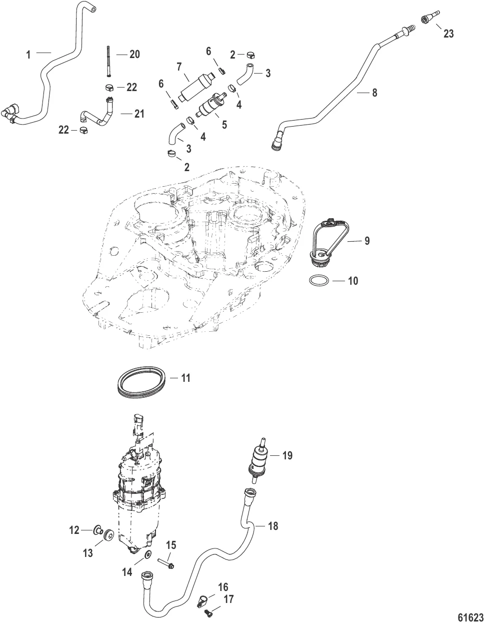 Система подачи топлива Шланги и модуль