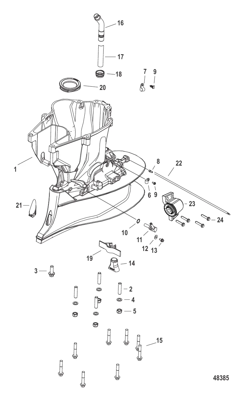Корпус ведущего вала