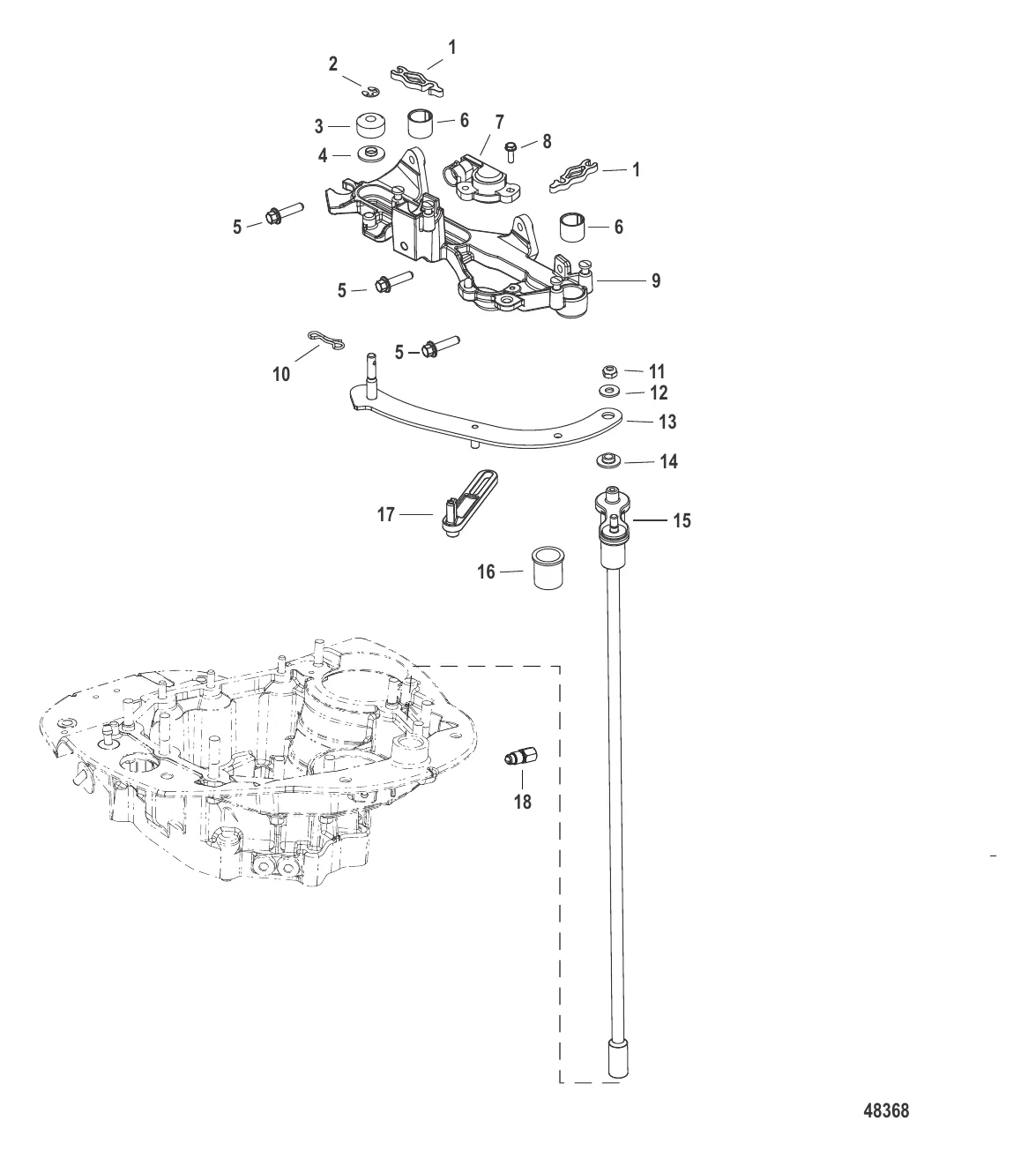 Тяга механизма переключения передач