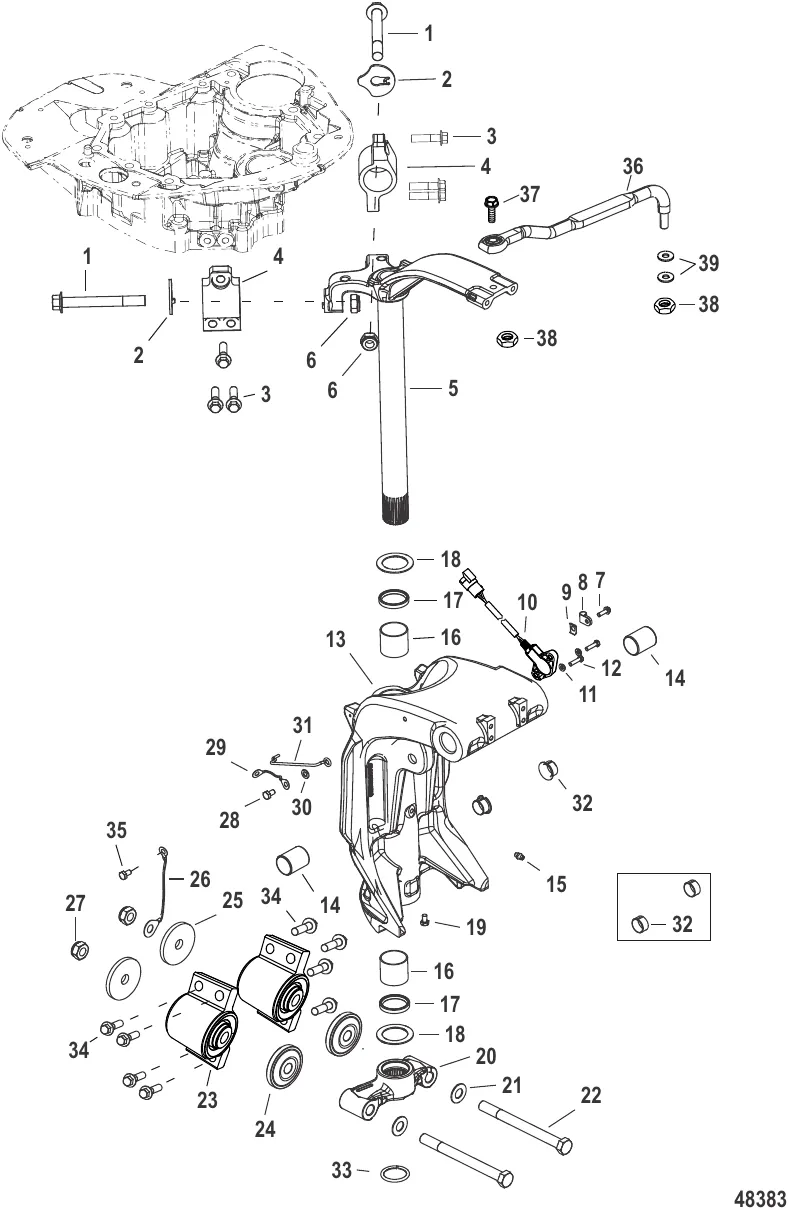 Шарнирный кронштейн и шарнирный палец
