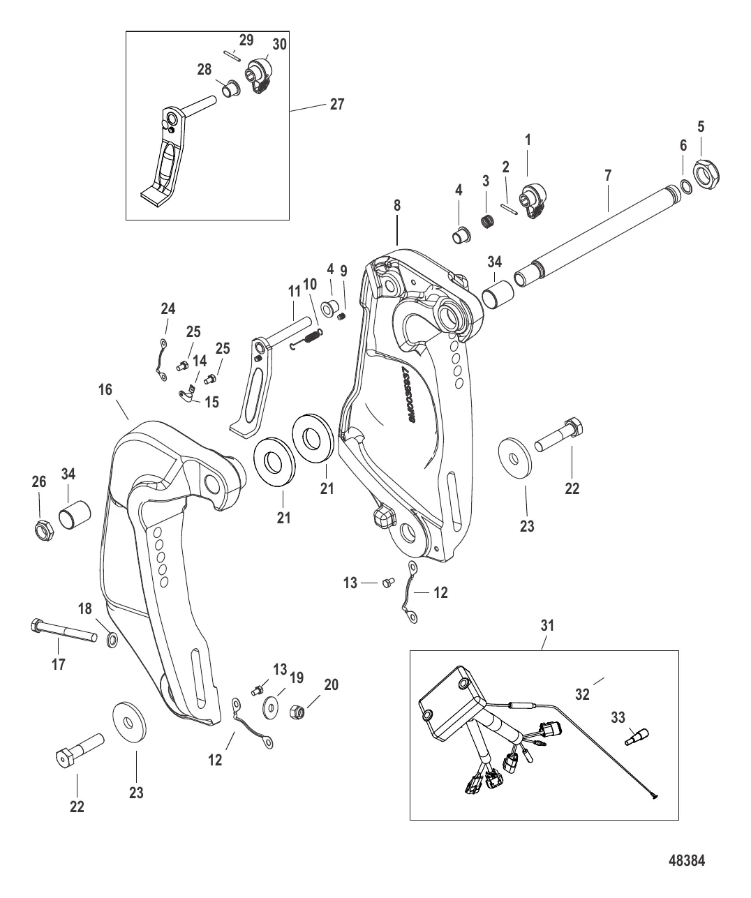 Транцевый кронштейн