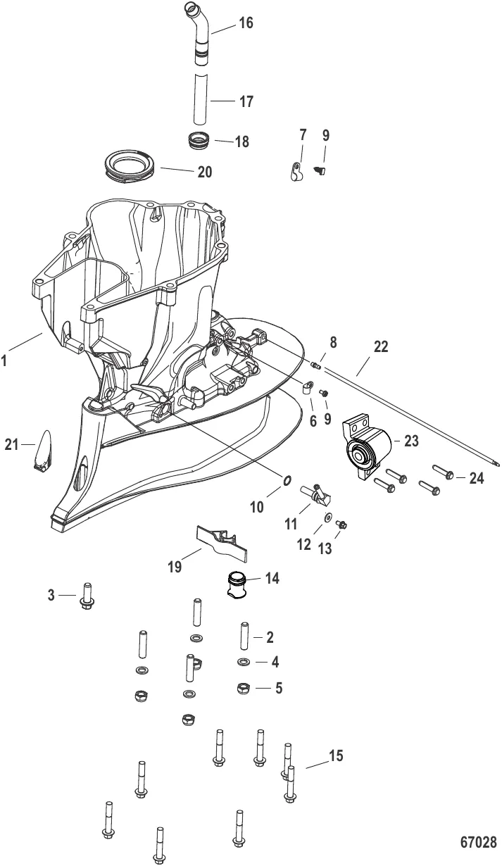 Корпус ведущего вала