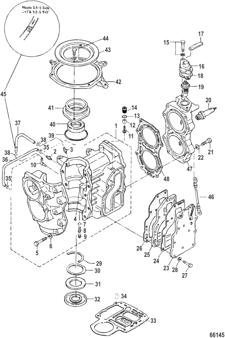 Cylinder Block 0N233235 and above