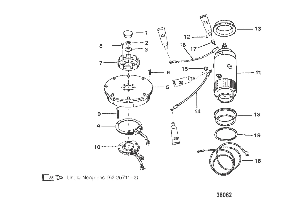 МАХОВИК, СТАТОР И СТАРТЕР