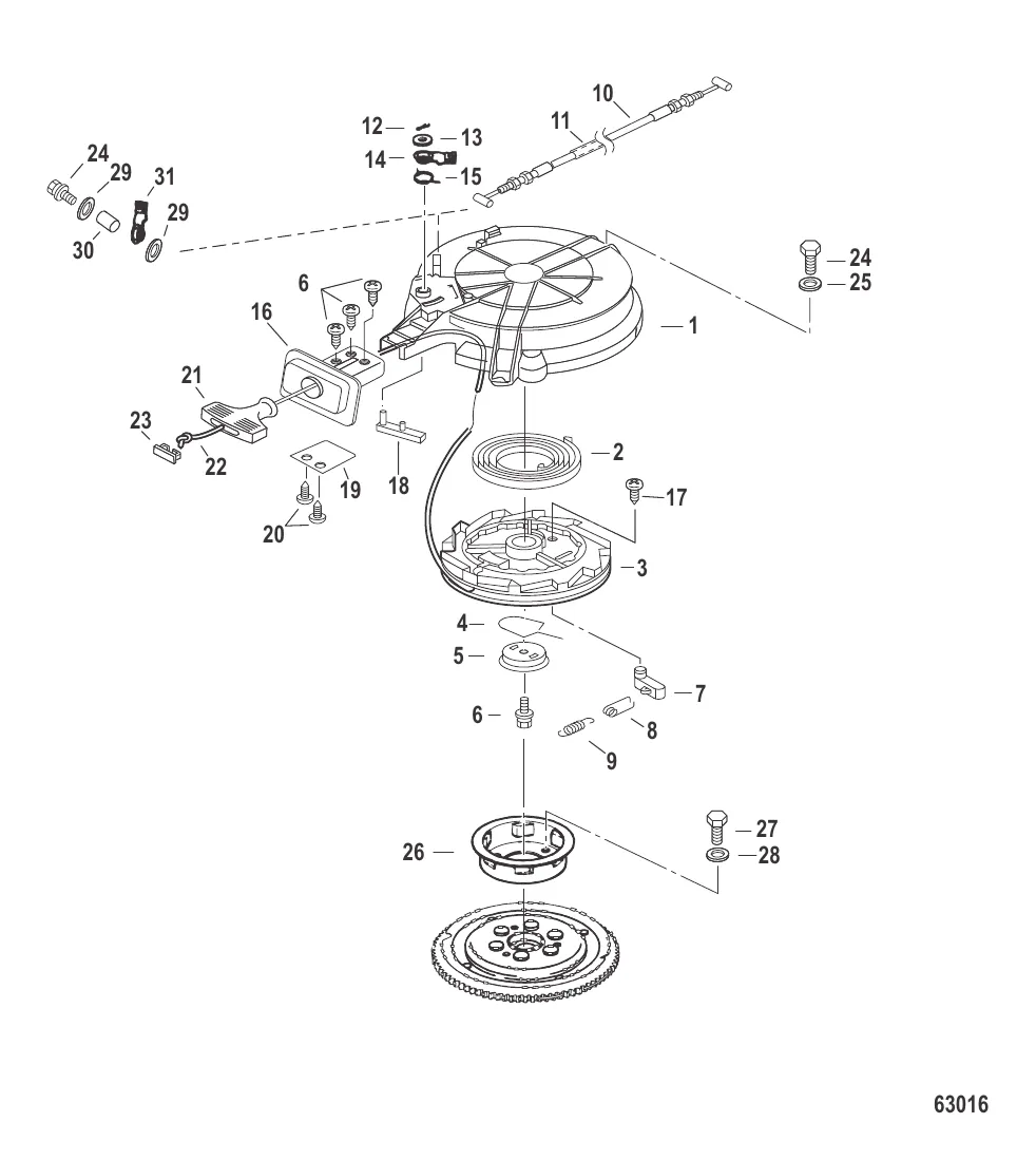Ручной стартер Серийный 0N250806 и выше