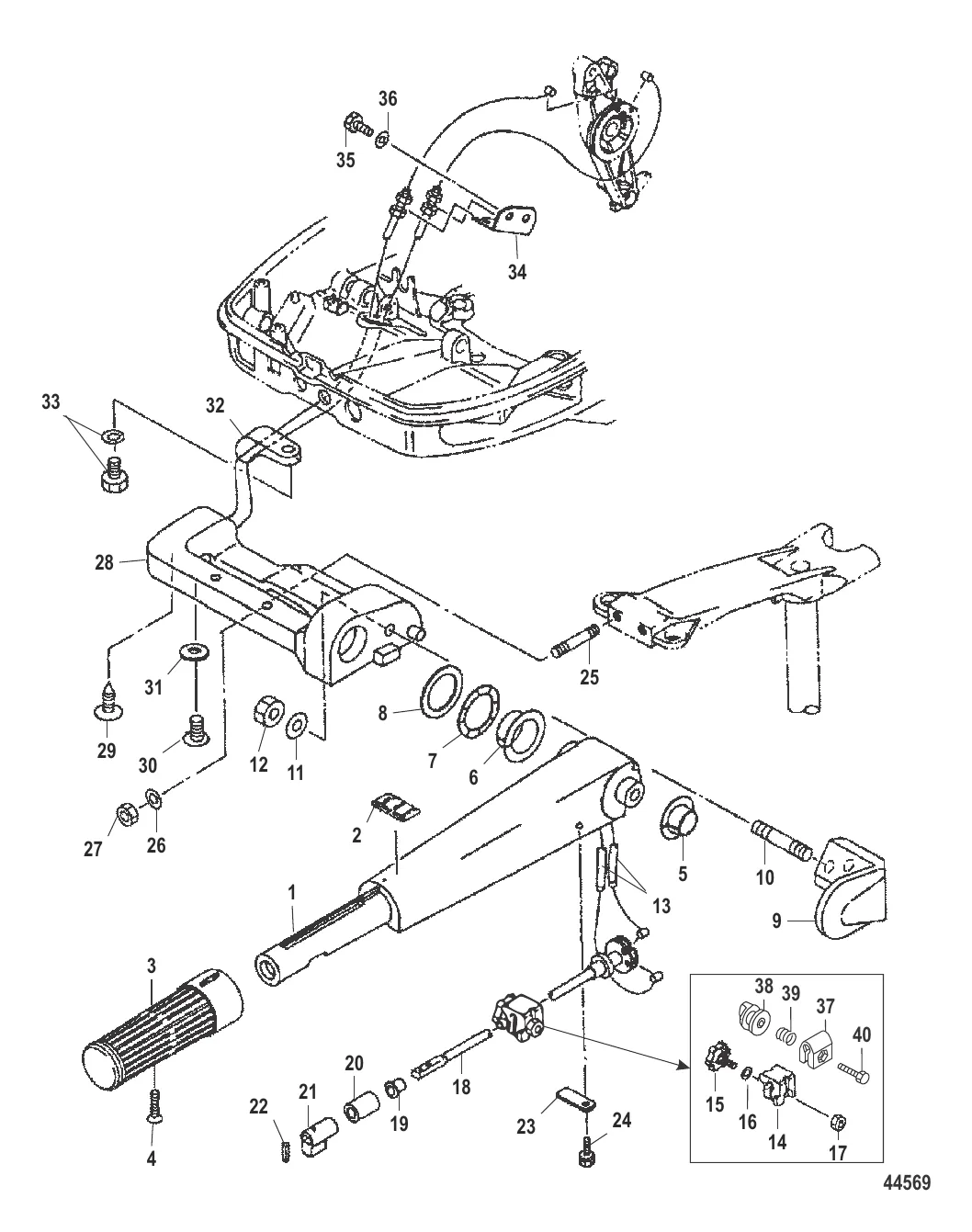 Рукоятка рулевого механизма