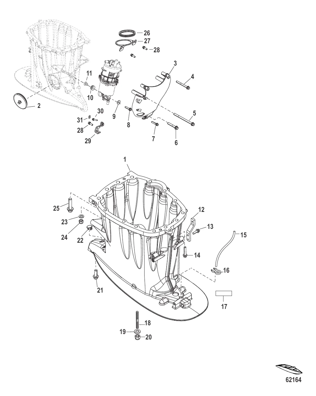 Корпус ведущего вала