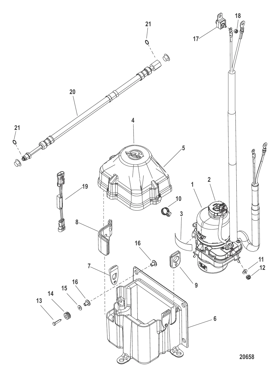 Комплект насоса – рулевой механизм с усилителем (8M0080200/8M0080201)
