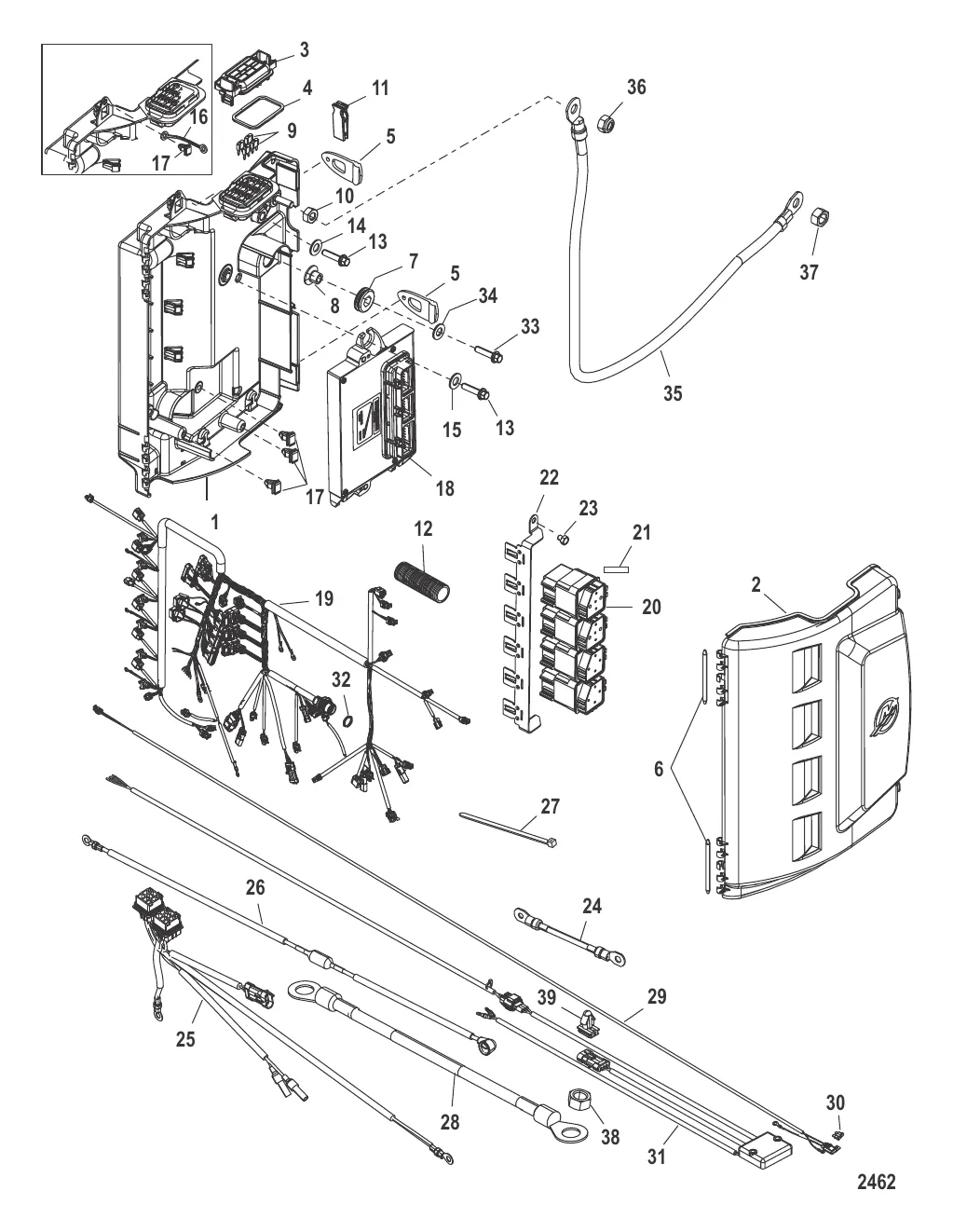 Компоненты распределительной коробки