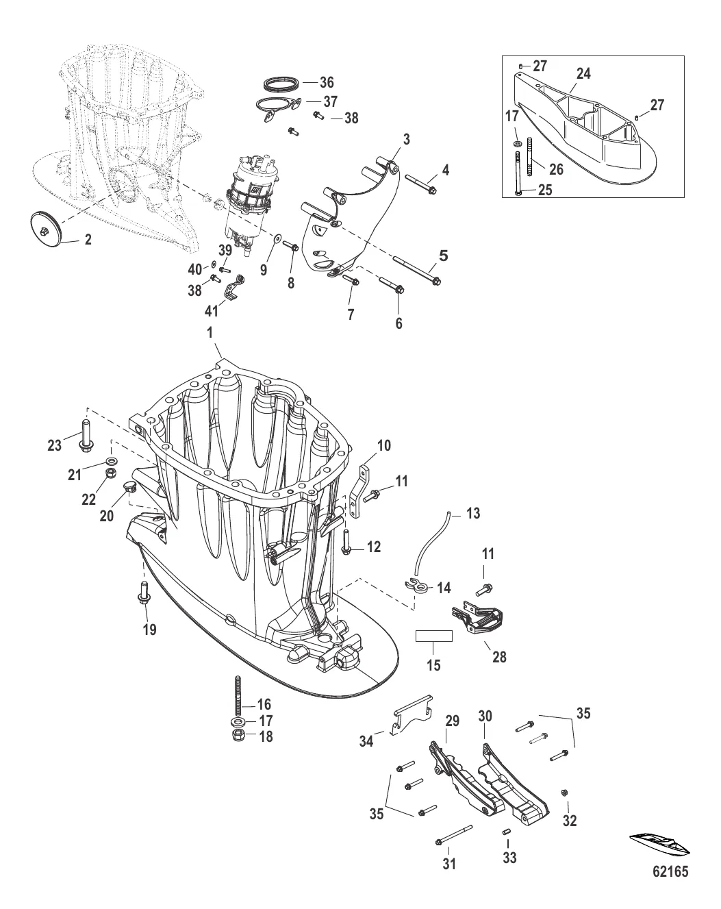 Корпус ведущего вала