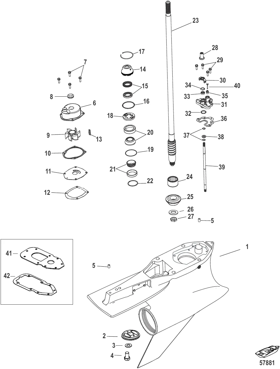 Картер редуктора, Ведущий вал, 5.44 HD Sportmaster