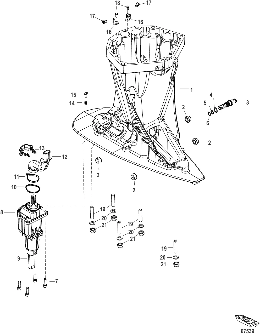 Корпус ведущего вала
