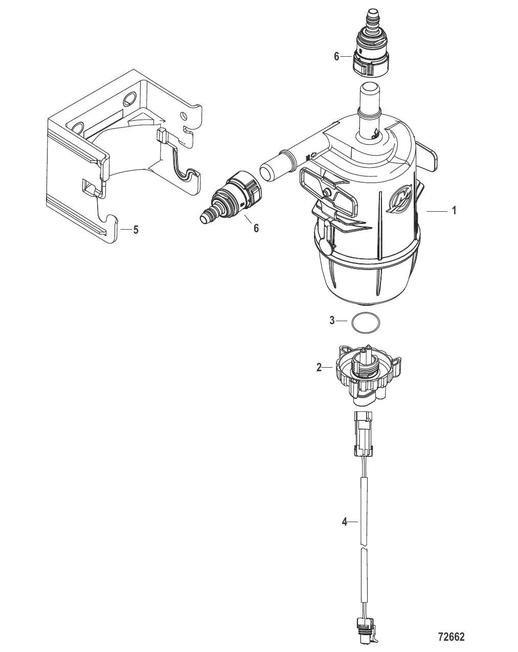Fuel Filter with WIF- Boat Mounted