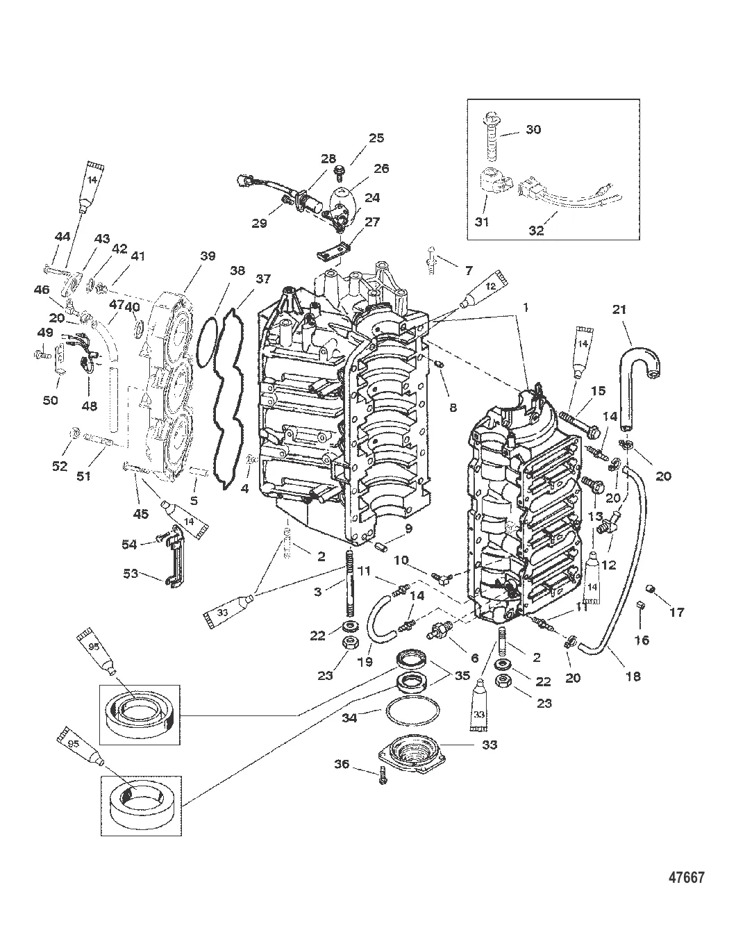 БЛОК ЦИЛИНДРОВ И КОЛПАЧОК