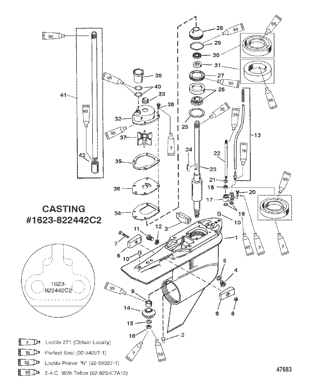 КАРТЕР РЕДУКТОРА (ВЕДУЩИЙ ВАЛ) ПРОТИВОВРАЩЕНИЕ (G437999 И НИЖЕ)
