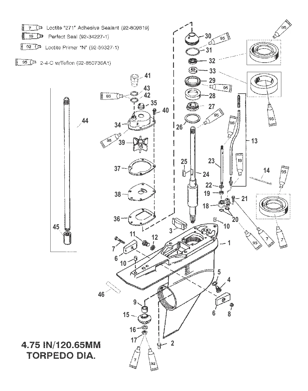 Картер редуктора Ведущий вал – противовращение