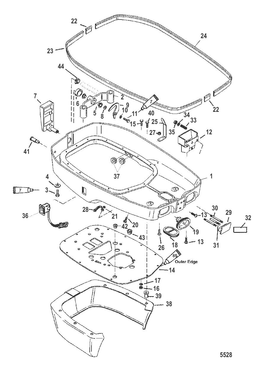 Нижний кожух