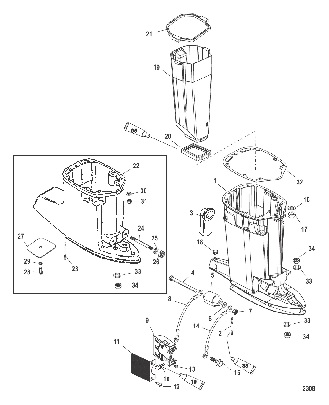 Корпус ведущего вала