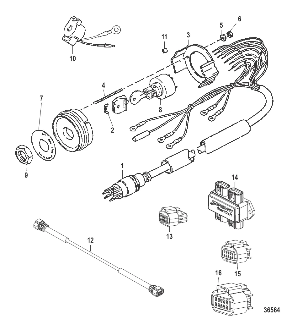 Замок зажигания/приборы/вспомогательное оборудование