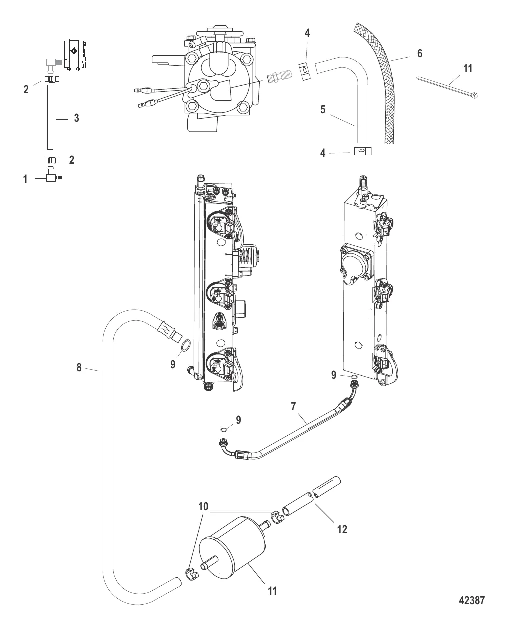 Воздушные шланги (С/н 1E050629 и выше)