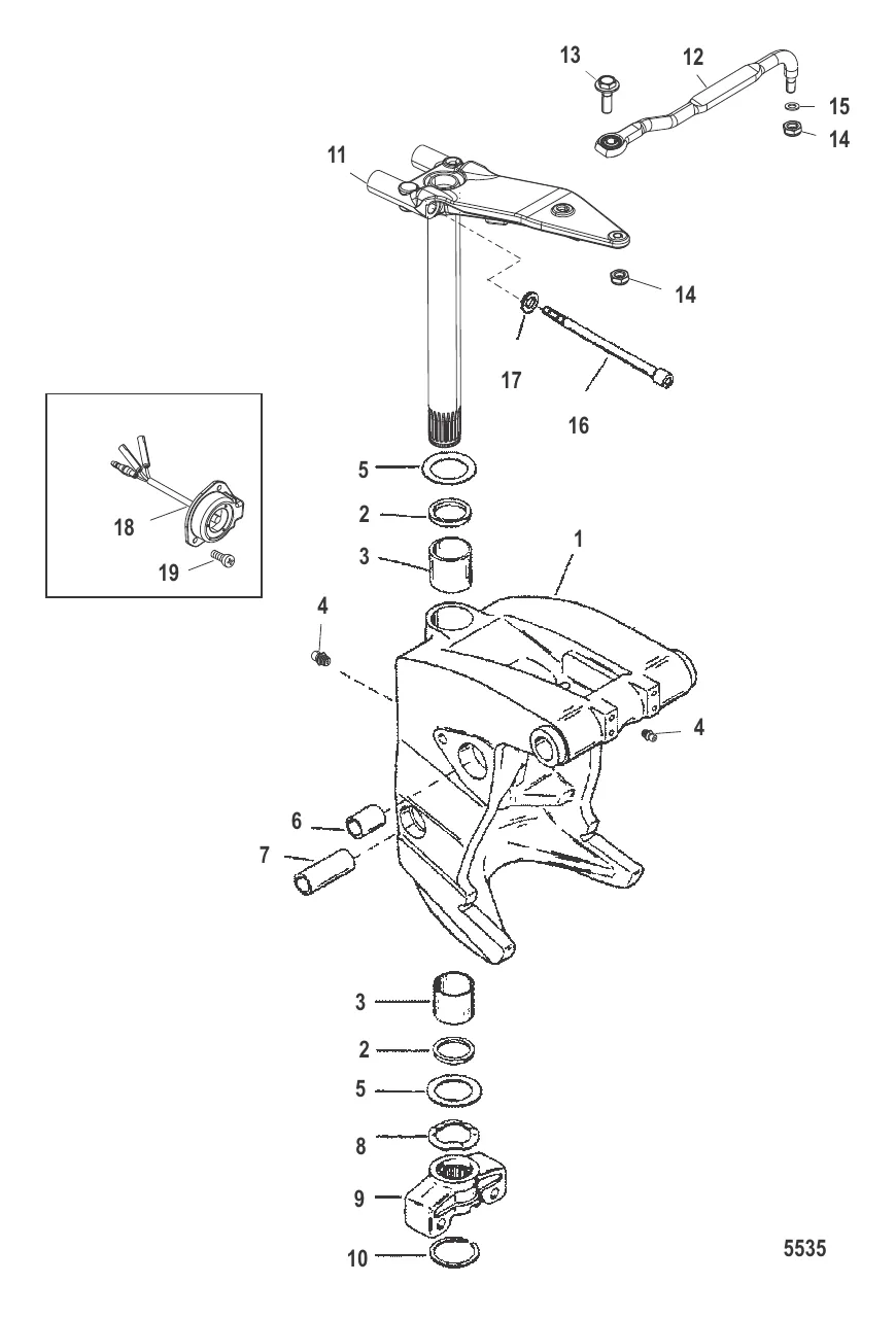 Шарнирный кронштейн (Короткий)