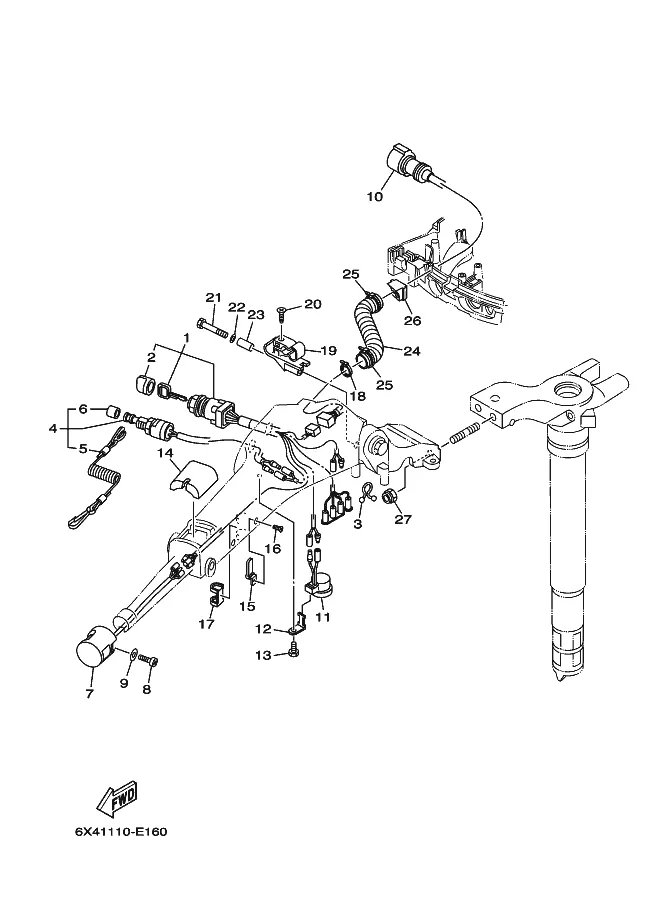 Рукоятка румпеля F25 2