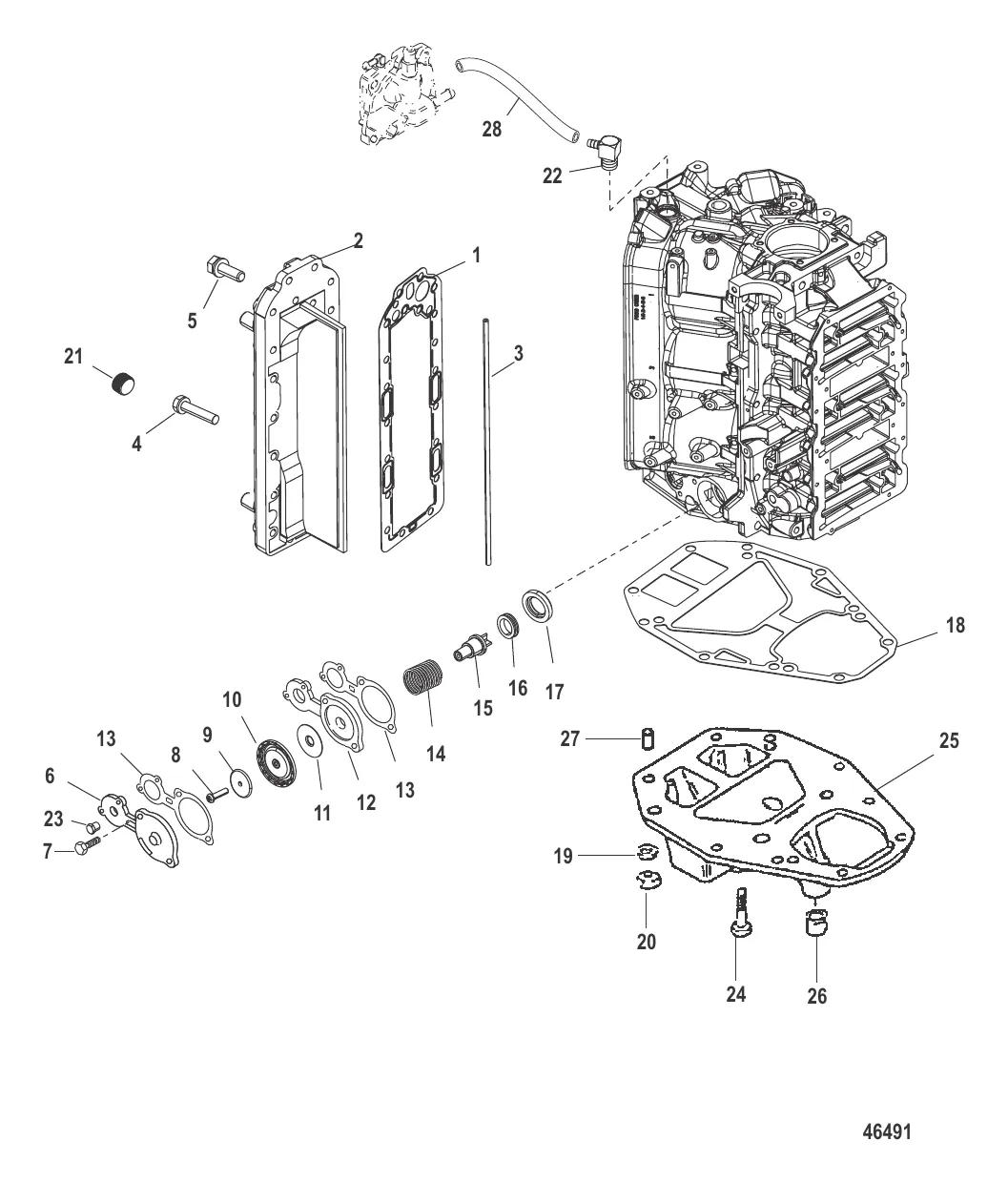 Пластина выхлопа